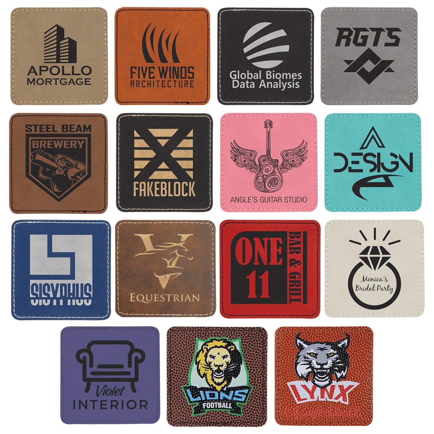 Premium Heat-Press Vegan Leather Patches – Personalized