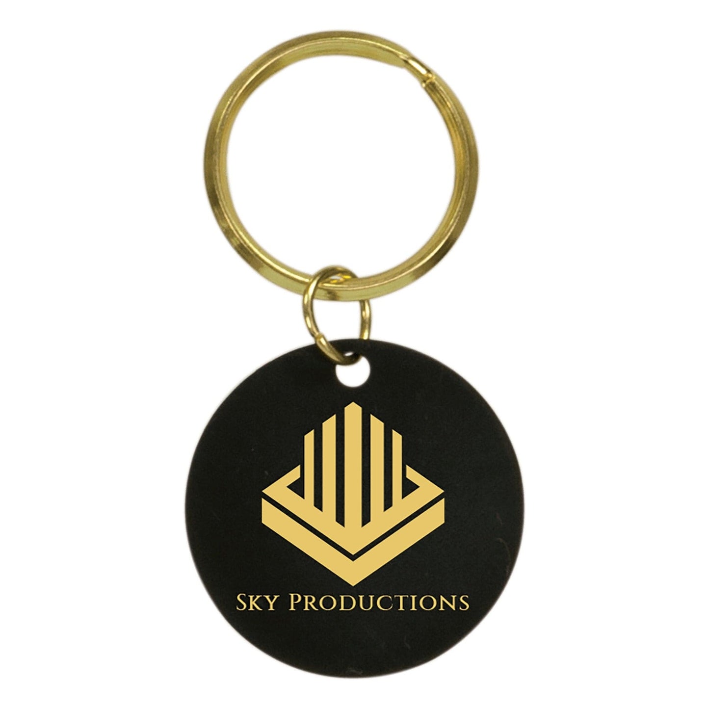 Luxury Black Brass Keychain – Personalized & Durable