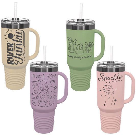 40 oz Polar Camel Travel Mug with Handle and Straw - Limited Edition Spring Collection