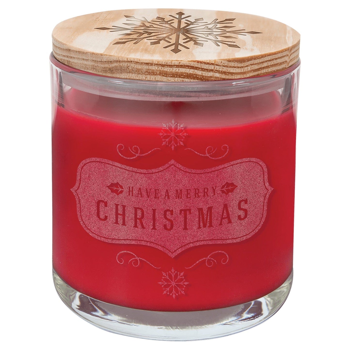 14 oz Scented Soy Candle – Custom Engraved Wood Lid