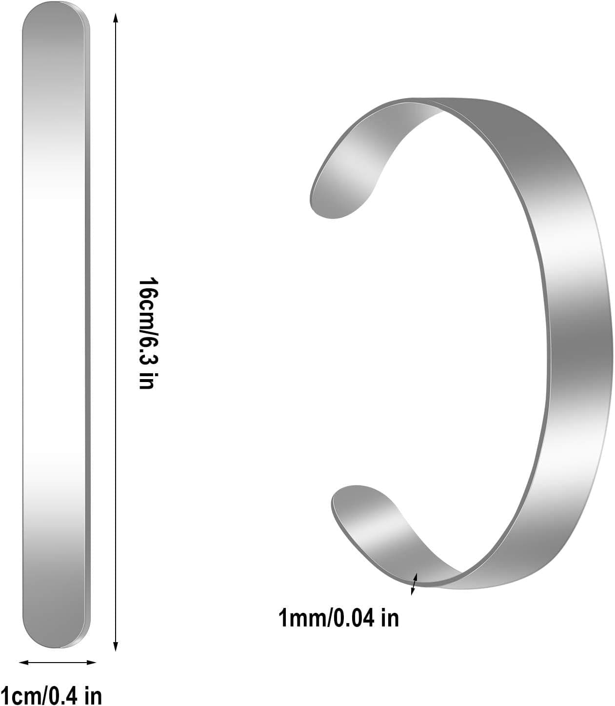 Custom Engraved Stainless Steel Cuff Bracelet – Personalized Minimalist Style