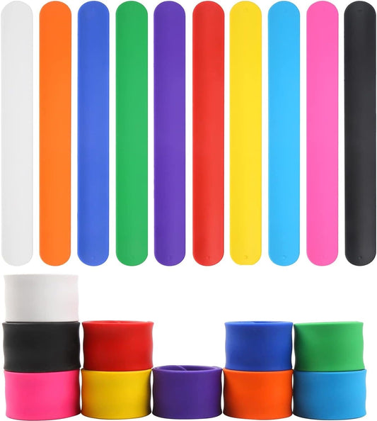 Laser Engraved Silicone Slap Bracelet – Fun Snap Band for Kids, Events & Party Favors