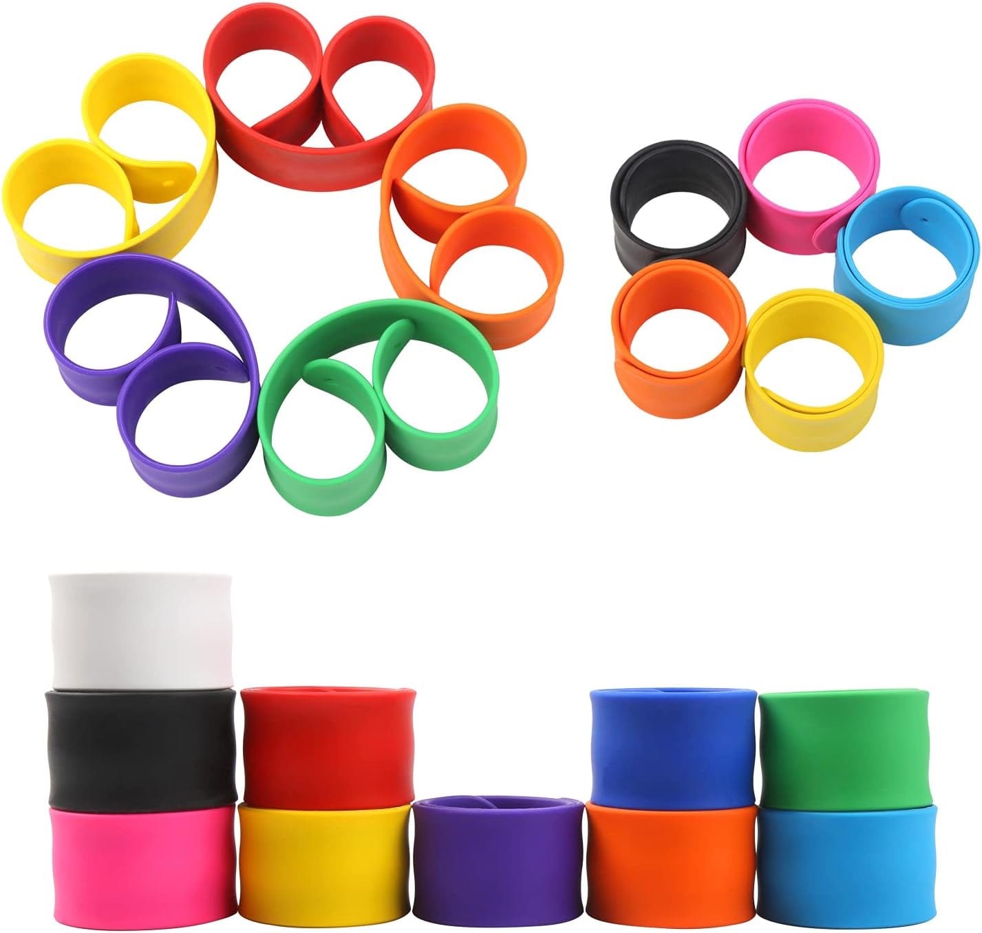 Laser Engraved Silicone Slap Bracelet – Fun Snap Band for Kids, Events & Party Favors