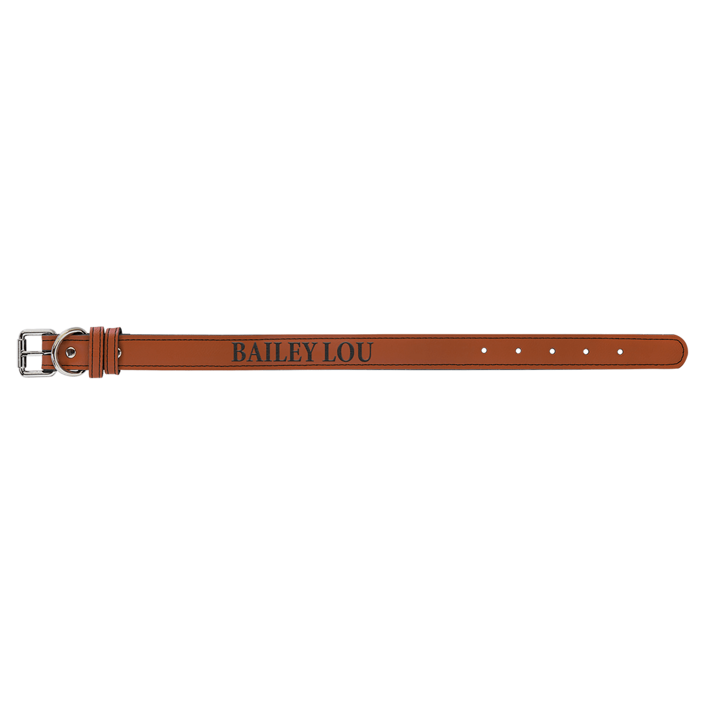 Burnmark Dog Collar | Personalized Laser Engraved | Rawhide | Everett June
