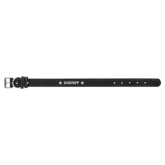 Burnmark Dog Collar | Personalized Laser Engraved | Midnight | Everett June