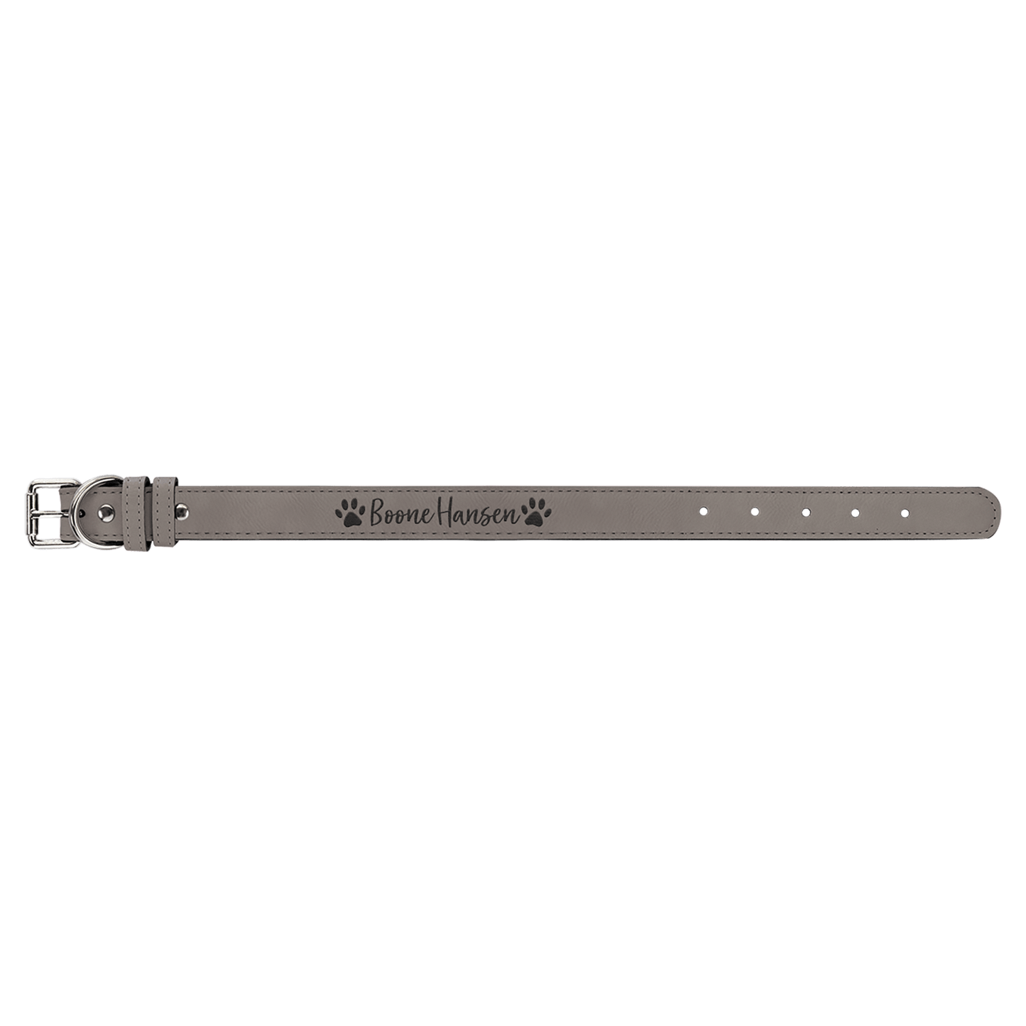 Burnmark Dog Collar | Personalized Laser Engraved | Ash | Everett June