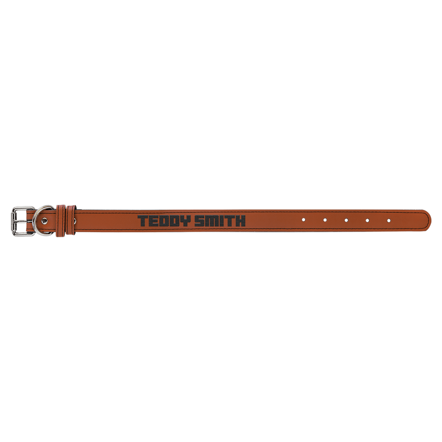 Burnmark Dog Collar | Personalized Laser Engraved | Rawhide | Everett June