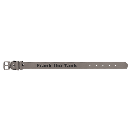 Burnmark Dog Collar | Personalized Laser Engraved | Ash | Everett June