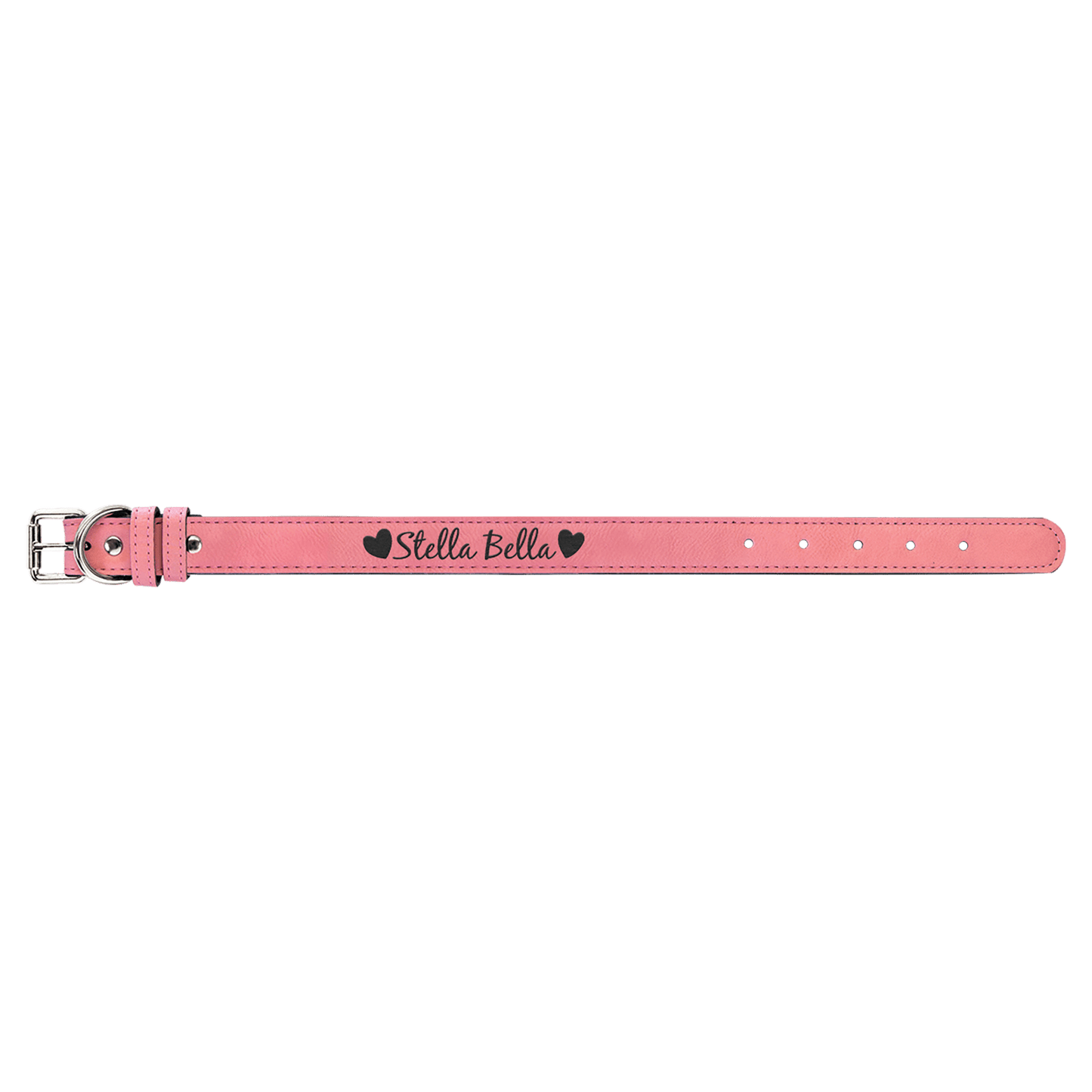 Burnmark Dog Collar | Personalized Laser Engraved | Blush | Everett June