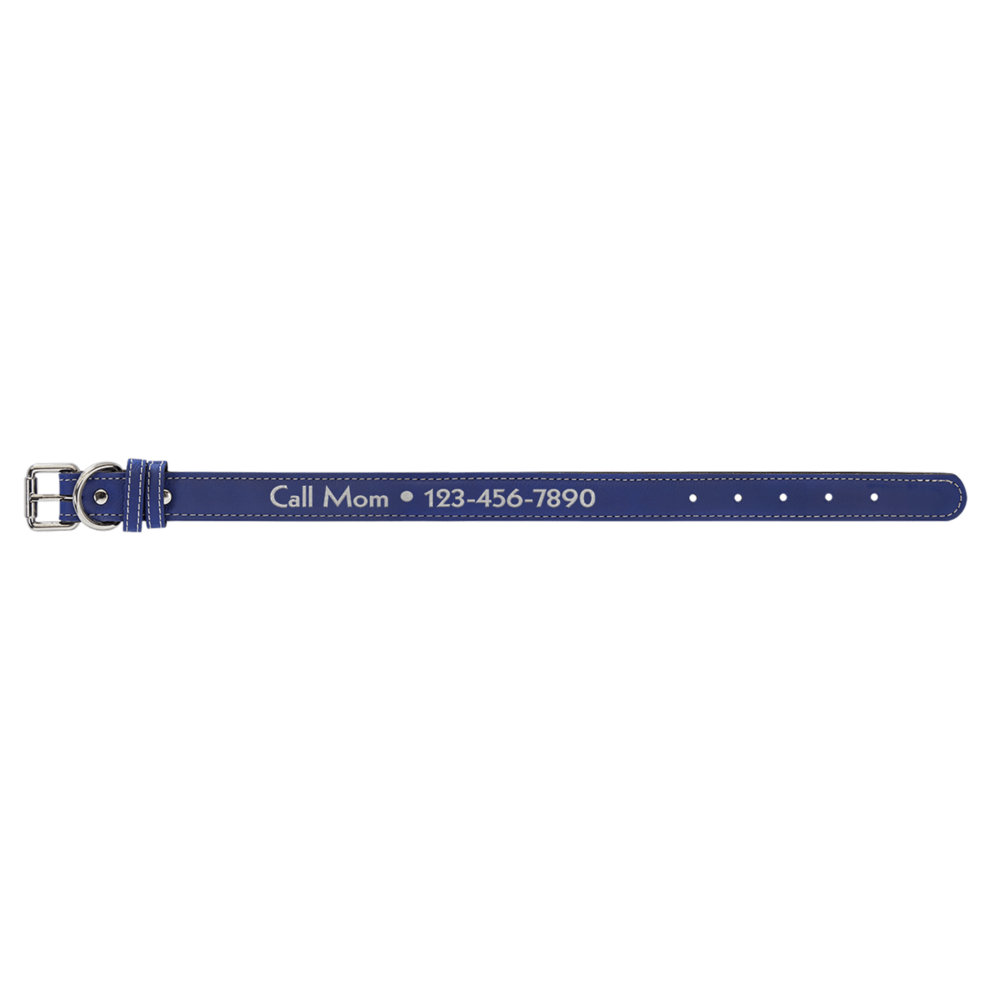 Burnmark Dog Collar | Personalized Laser Engraved | Cobalt | Everett June