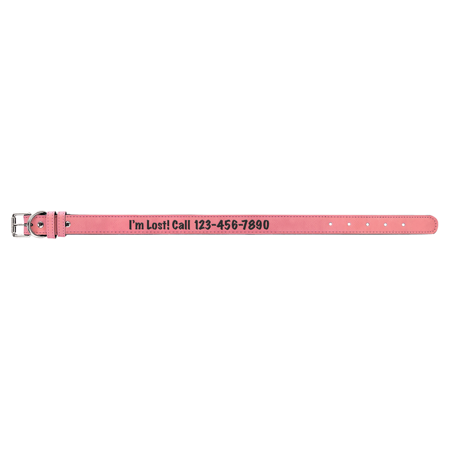 Burnmark Dog Collar | Personalized Laser Engraved | Blush | Everett June