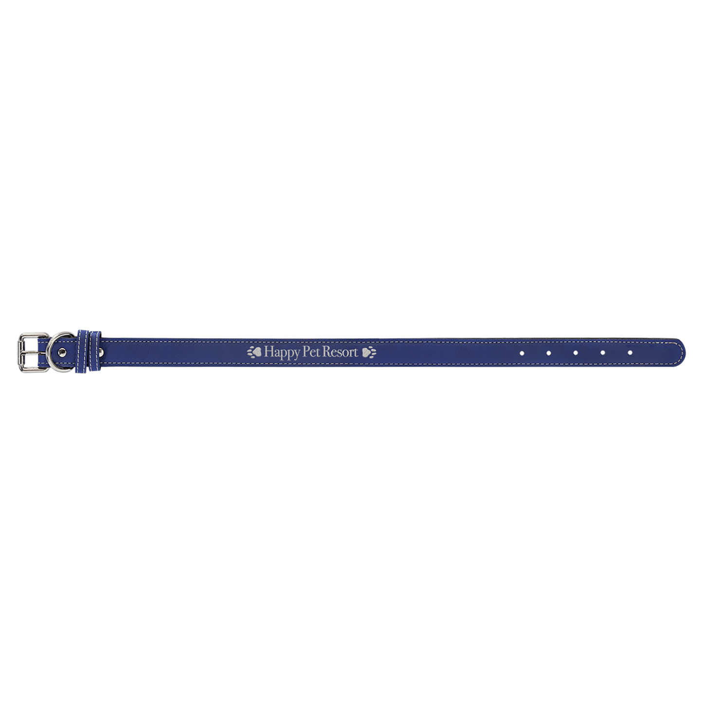 Burnmark Dog Collar | Personalized Laser Engraved | Cobalt | Everett June