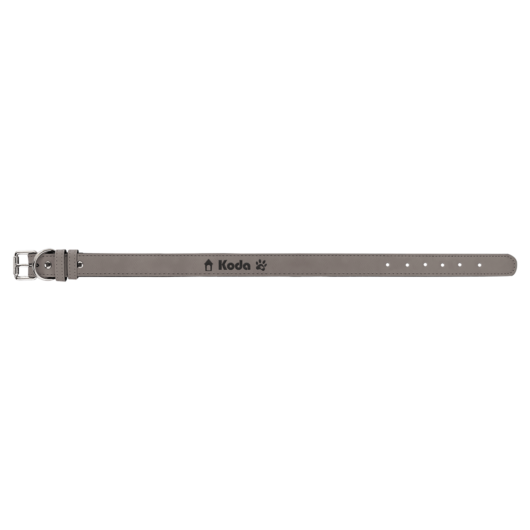 Burnmark Dog Collar | Personalized Laser Engraved | Ash | Everett June