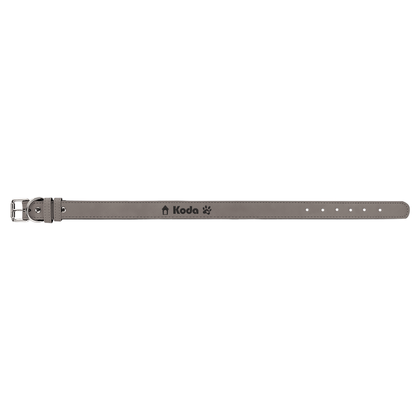 Burnmark Dog Collar | Personalized Laser Engraved | Ash | Everett June