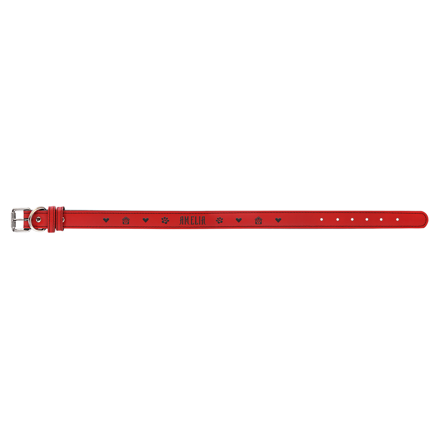 Burnmark Dog Collar | Personalized Laser Engraved | Ember | Everett June