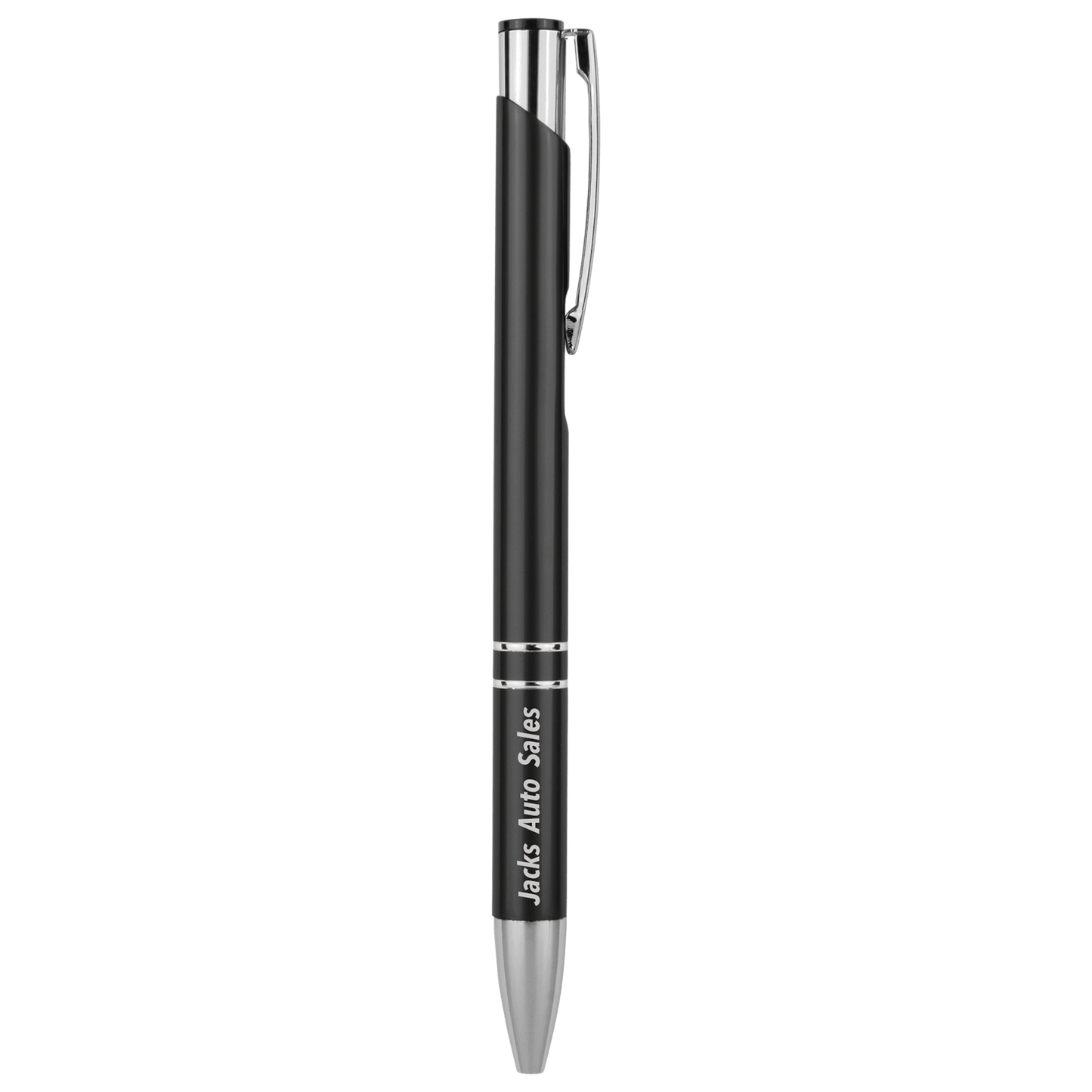 Custom Engraved Silver Trim Ballpoint Pen | Personalized Gift