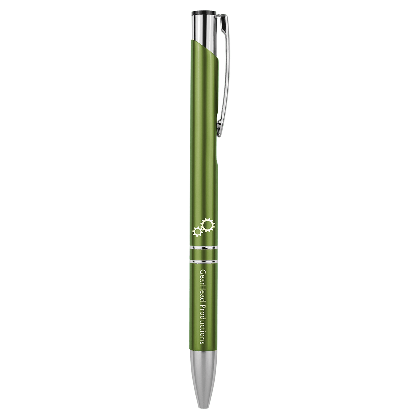 Custom Engraved Silver Trim Ballpoint Pen | Personalized Gift