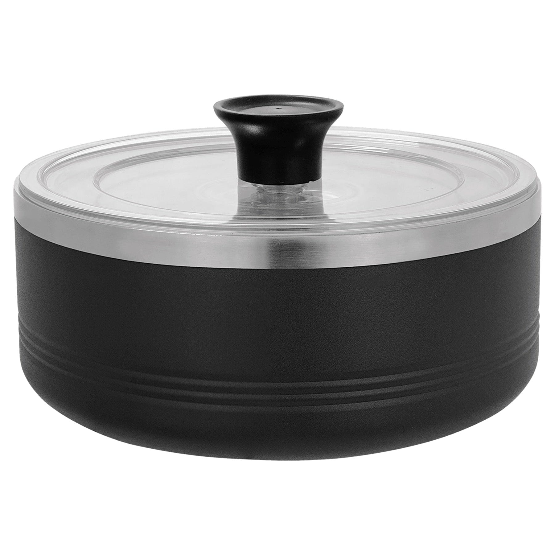 LSB201 - Polar Camel Black 1 1/4 Quart Serving Bowl with Lid