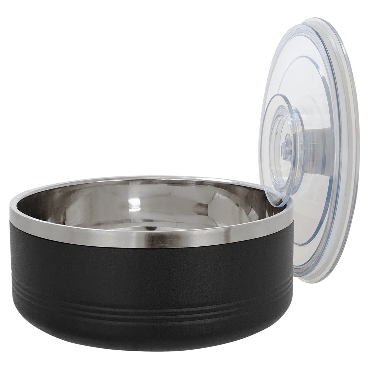 LSB201 - Polar Camel Black 1 1/4 Quart Serving Bowl with Lid