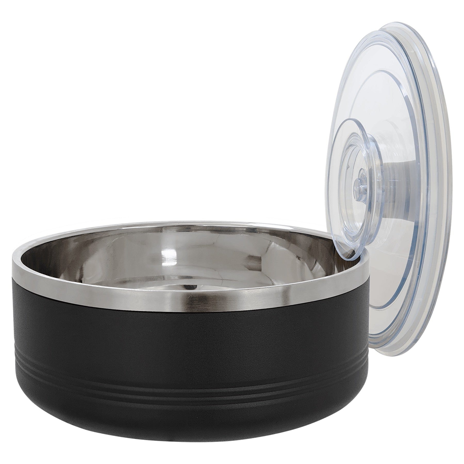 LSB201 - Polar Camel Black 1 1/4 Quart Serving Bowl with Lid