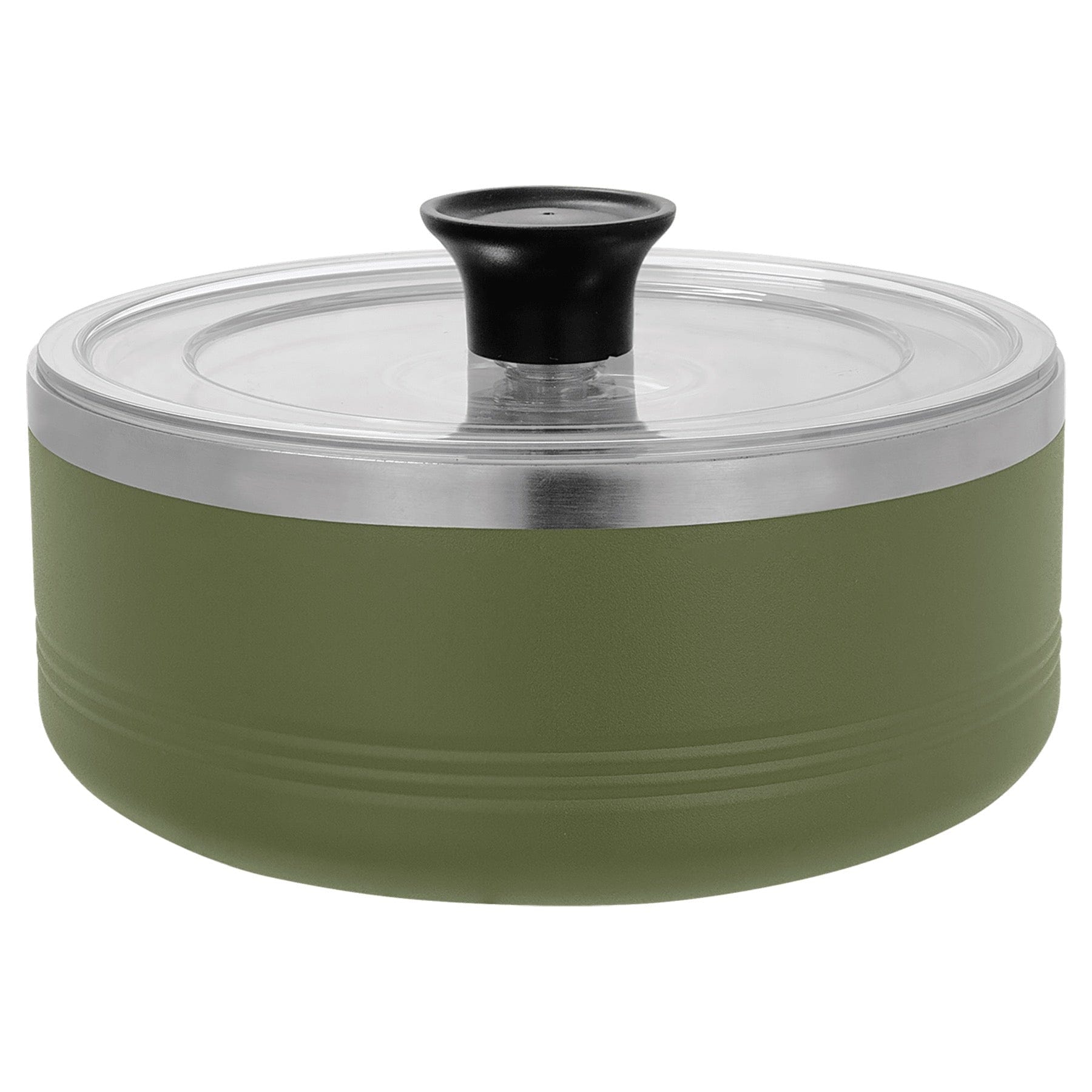 LSB204 - Polar Camel Olive Green 1 1/4 Quart Serving Bowl with Lid