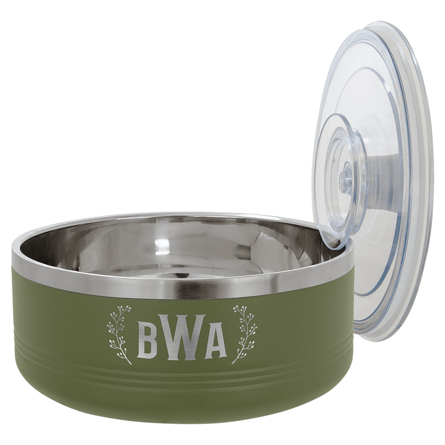 Polar Camel Olive Green 1 1/4 Quart Serving Bowl with Lid