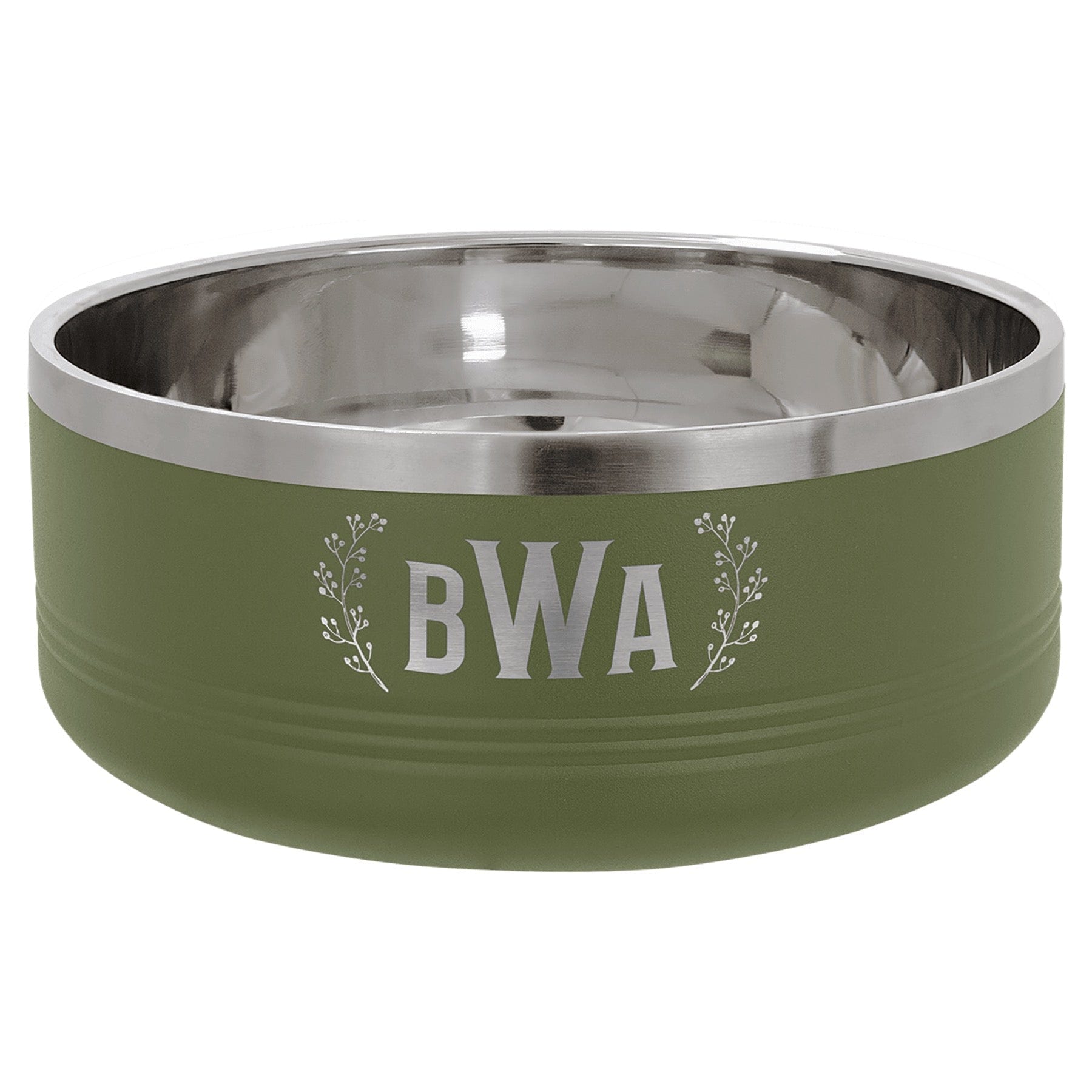 LSB204 - Polar Camel Olive Green 1 1/4 Quart Serving Bowl with Lid