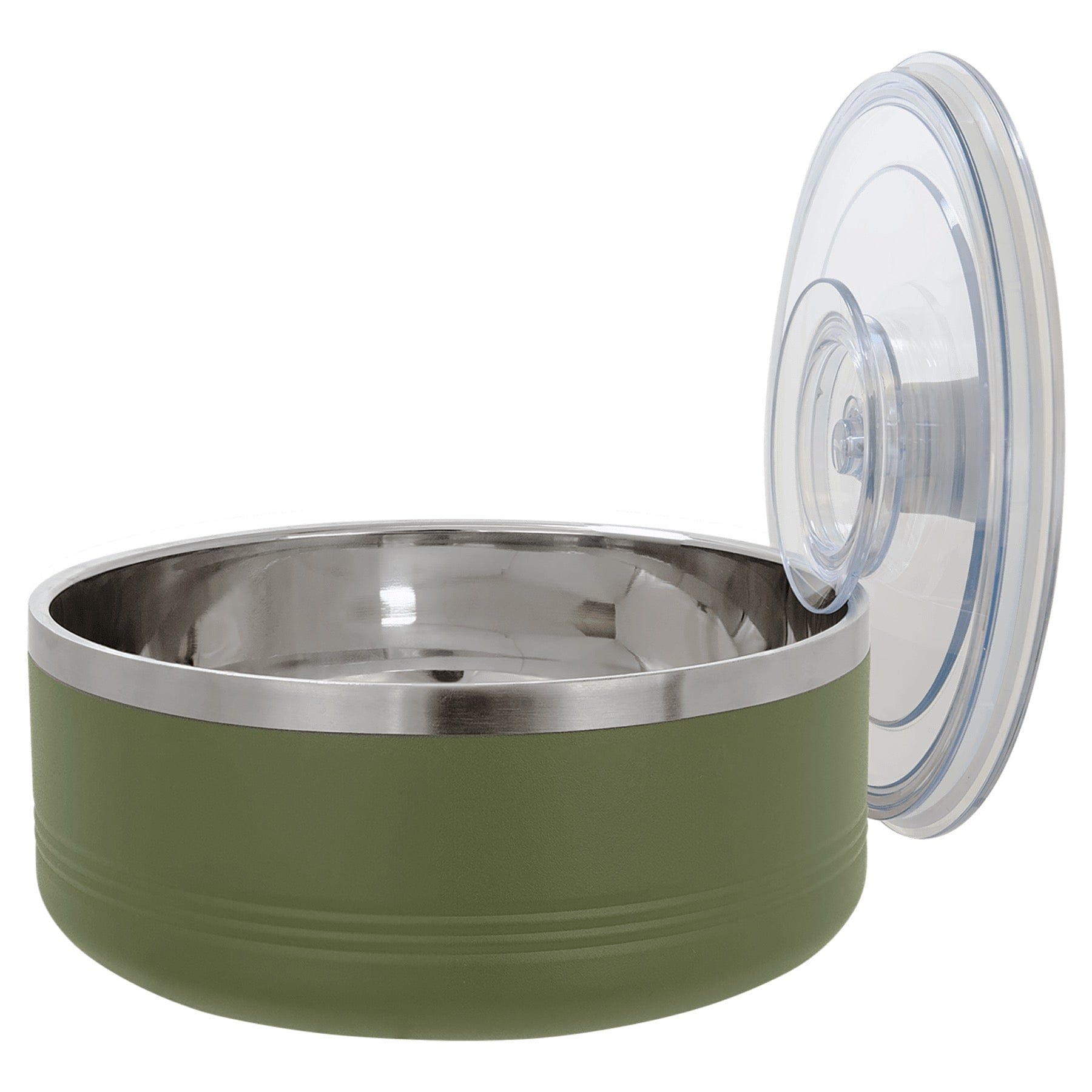 LSB204 - Polar Camel Olive Green 1 1/4 Quart Serving Bowl with Lid
