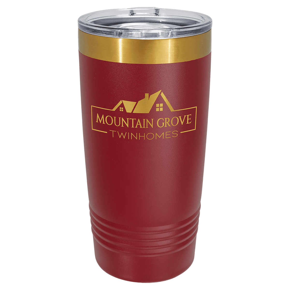Polar Camel 20 oz Bright Gold Ion-Plated Engraved Tumbler with Slider Lid