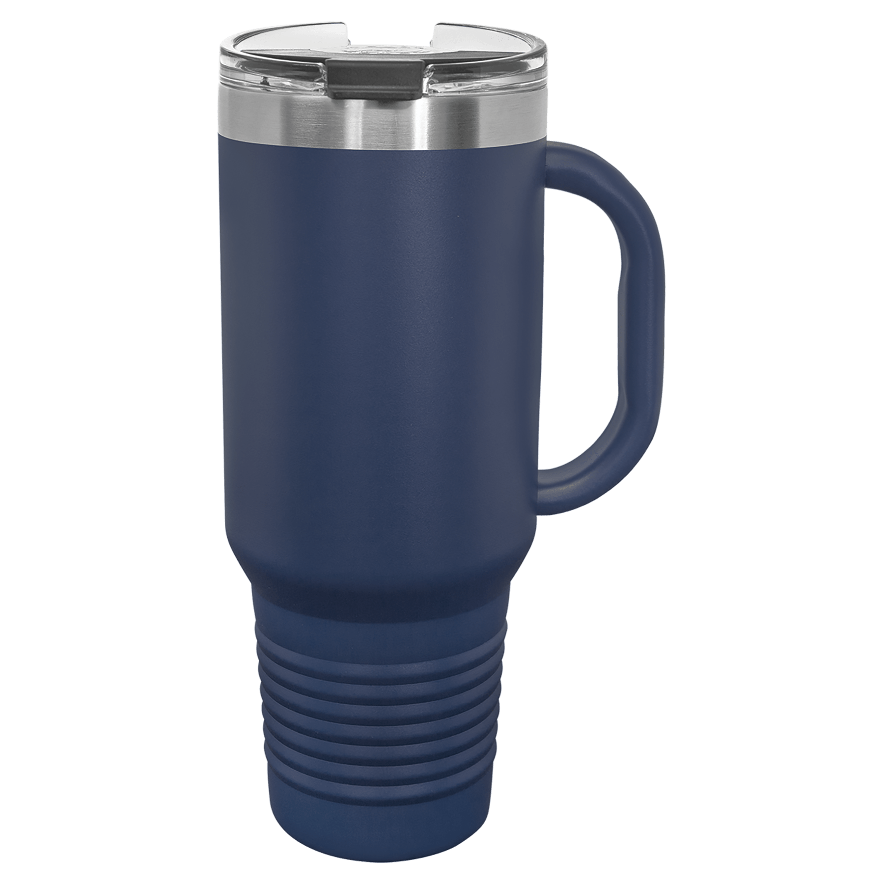 Polar Camel 40 oz. Navy Blue Travel Mug with Handle, Straw Included