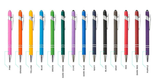 Personalized Soft Touch Metal Stylus Pen | Laser Engraved | Corporate Gifts & Bulk Orders