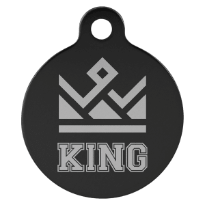 Custom Engraved 1" Round Pet ID Tag – Aluminum Dog & Cat Tag
