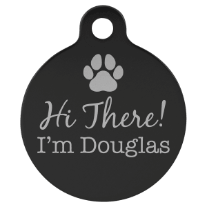 Custom Engraved 1-1/4" Diameter Round Aluminum Pet Tag