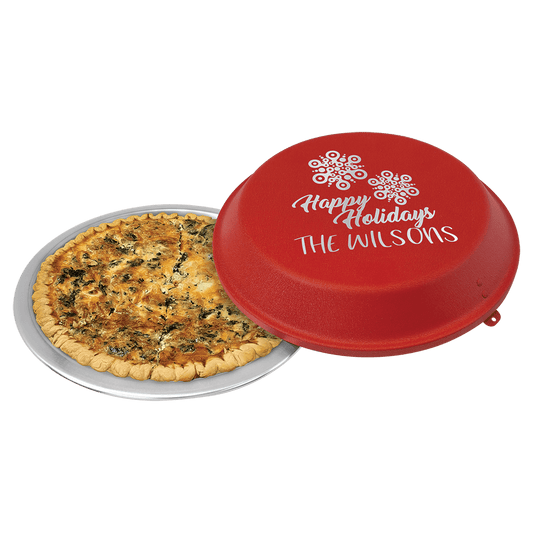 9" Aluminum Pie Pan with Red Lid
