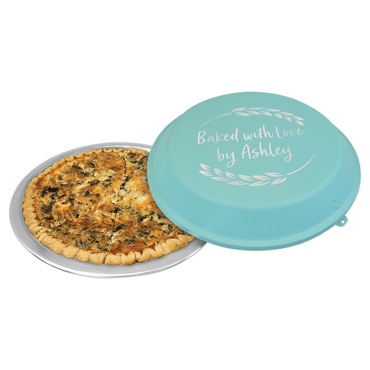 9" Aluminum Pie Pan with Teal Lid