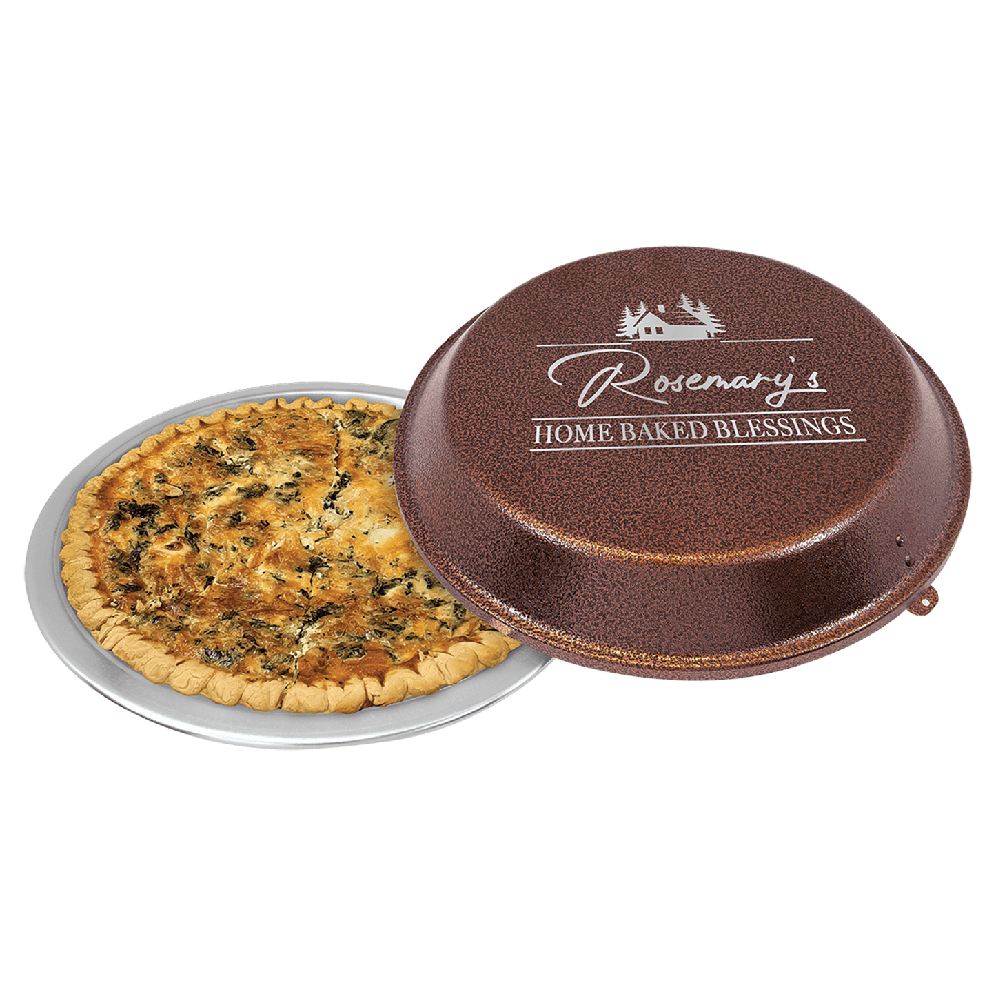 9" Aluminum Pie Pan with Copper Lid