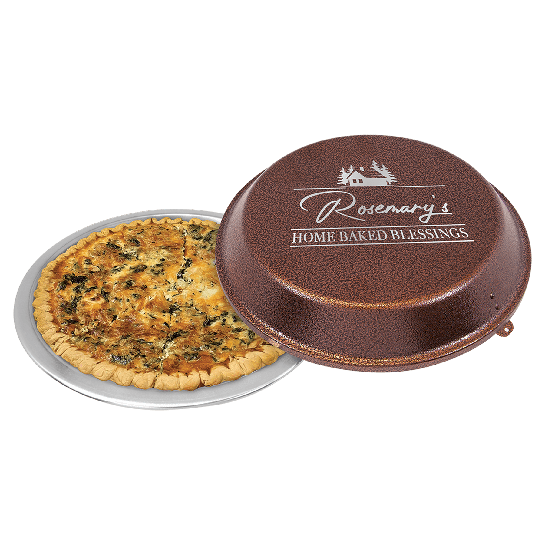 9" Aluminum Pie Pan with Copper Lid