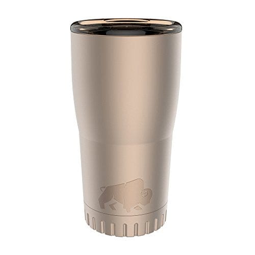 Silver Buffalo Stainless Steel Insulated Tumbler, 20 oz., Matte Gold