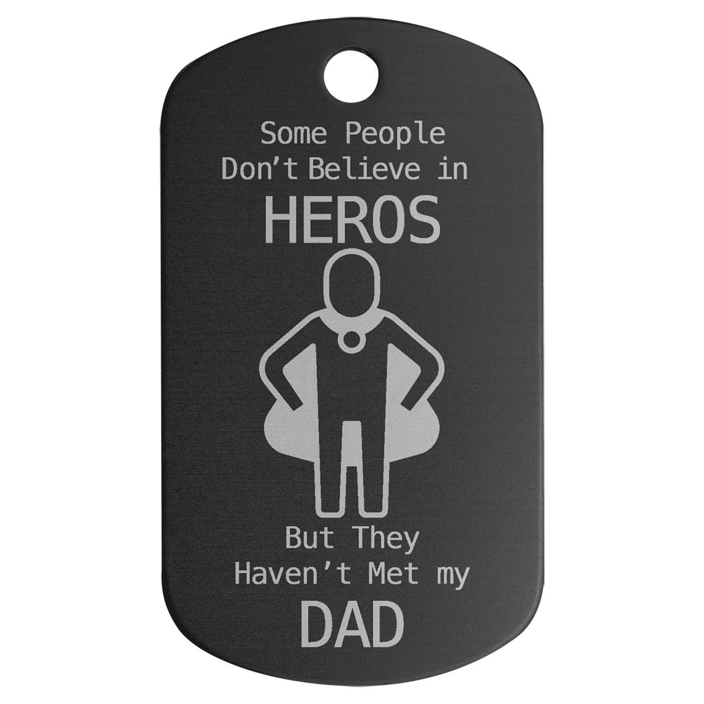 Custom Engraved Aluminum Dog Tag | Personalized Military Style GI Tag