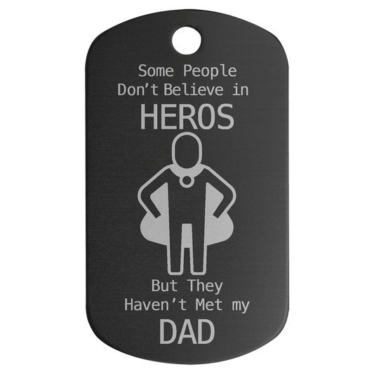 Custom Engraved Aluminum Dog Tag | Personalized Military Style GI Tag