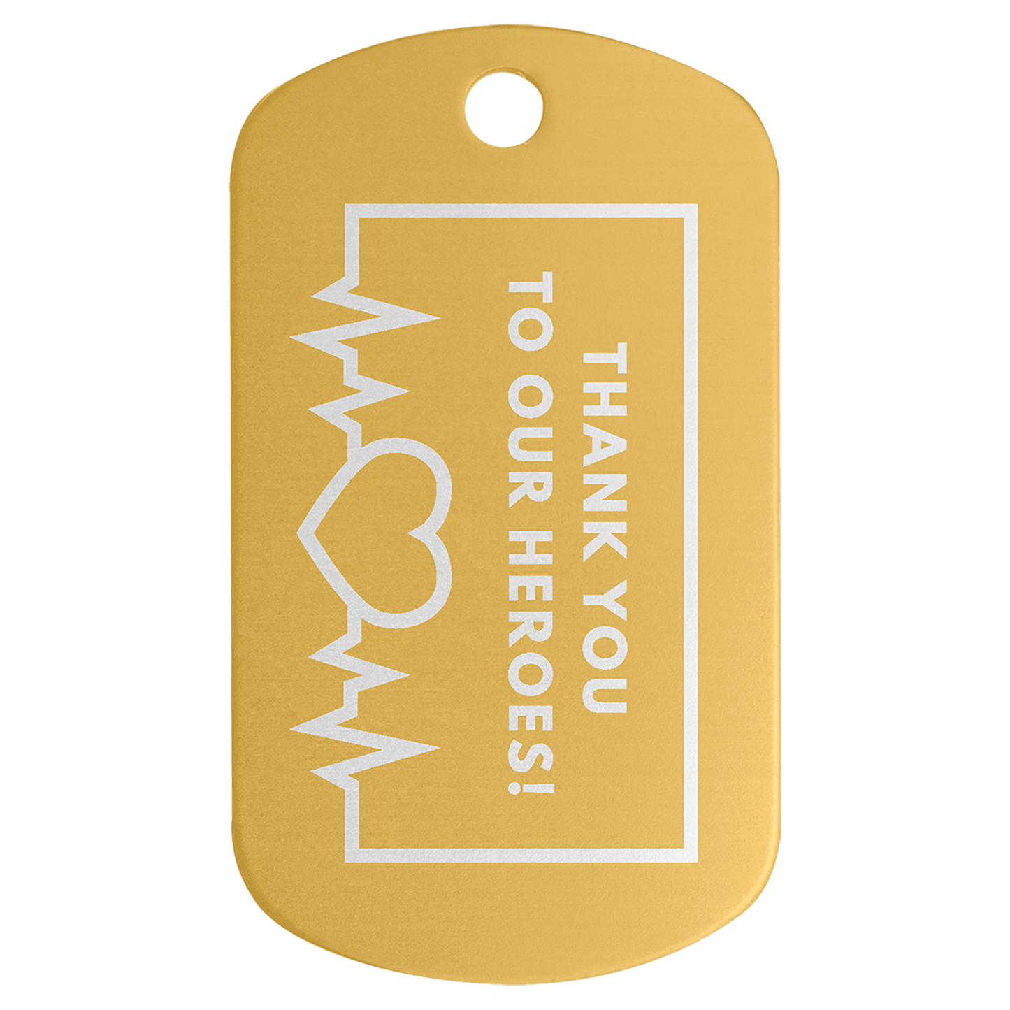 Custom Engraved Aluminum Dog Tag | Personalized Military Style GI Tag