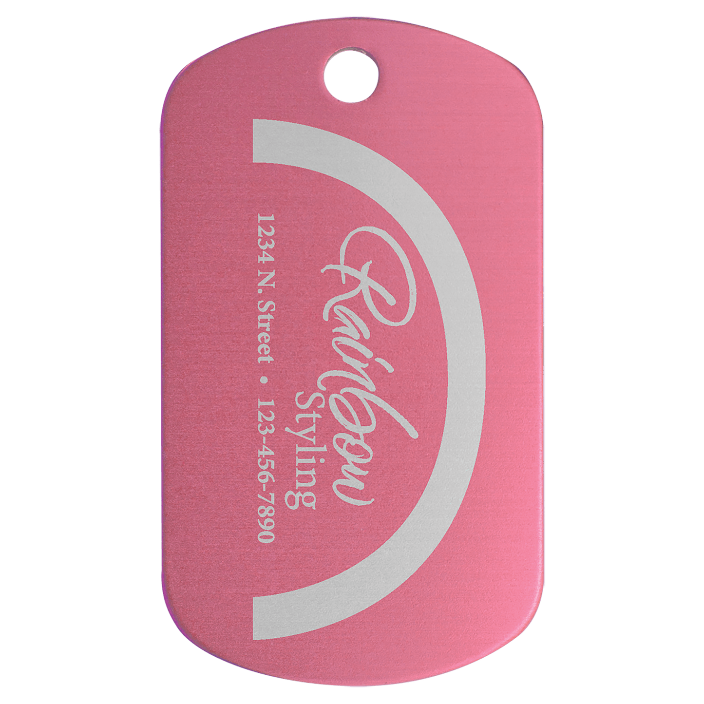 Custom Engraved Aluminum Dog Tag | Personalized Military Style GI Tag