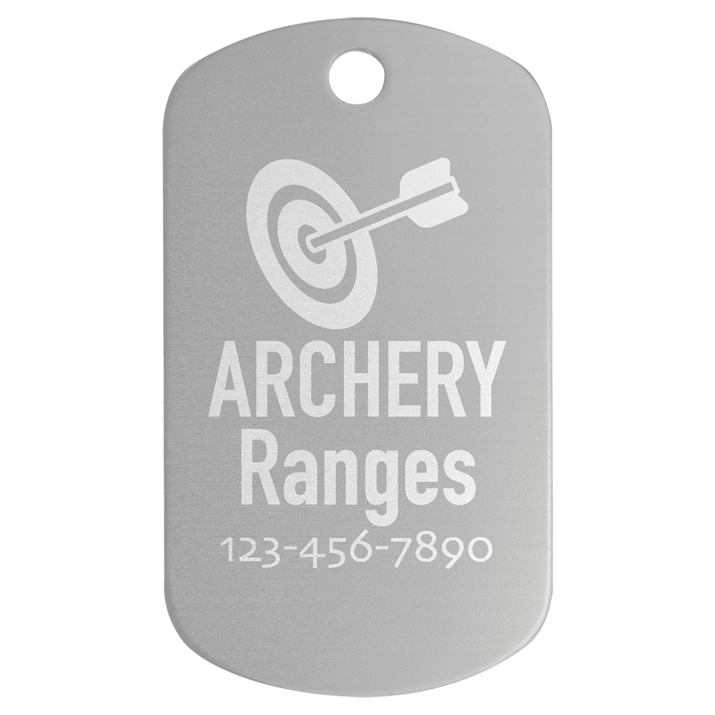 Custom Engraved Aluminum Dog Tag | Personalized Military Style GI Tag
